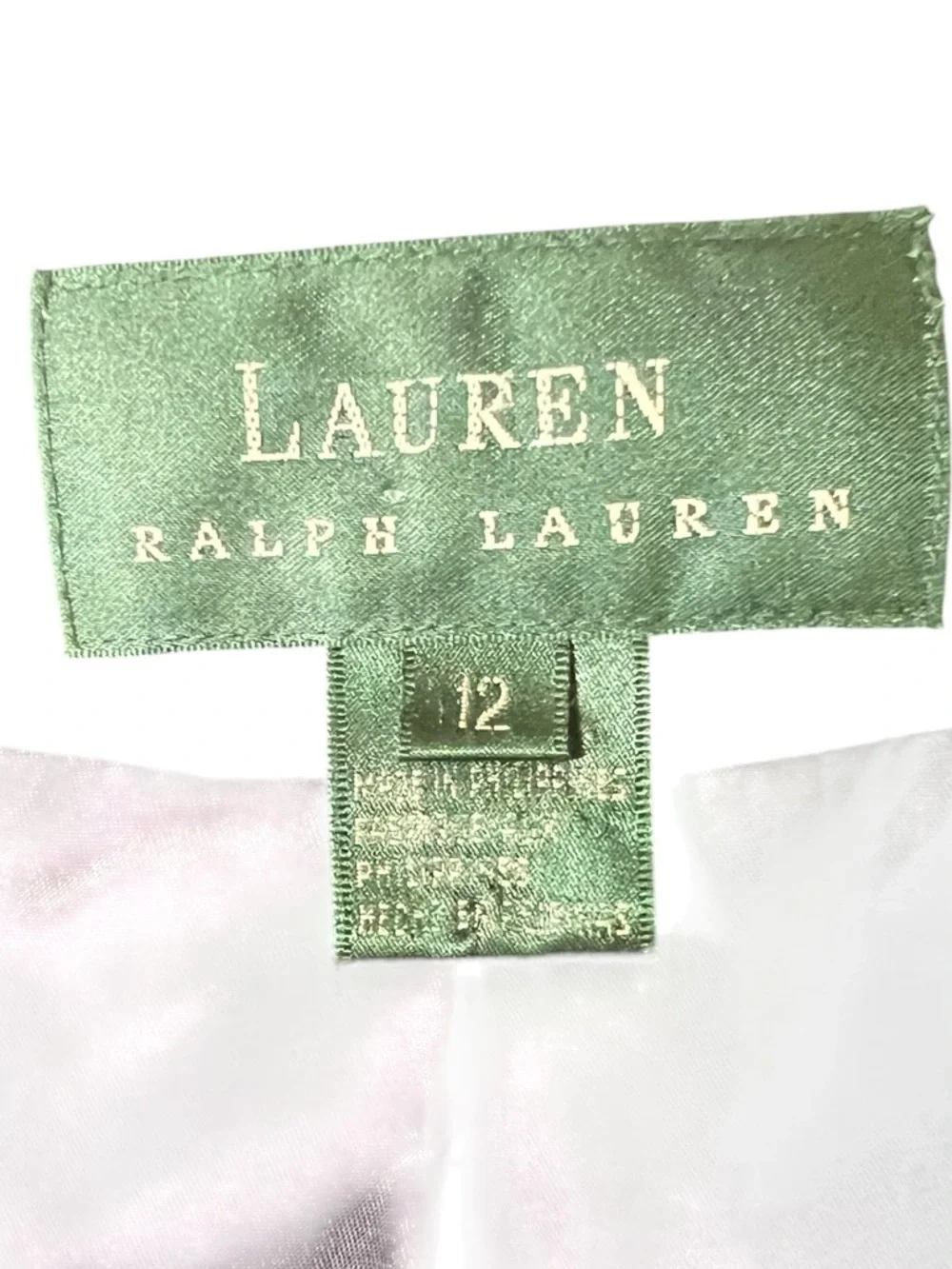 Ralph Lauren Lauren vintage wool cashmere blend size 12 equestrian herringbone - Picture 7 of 9